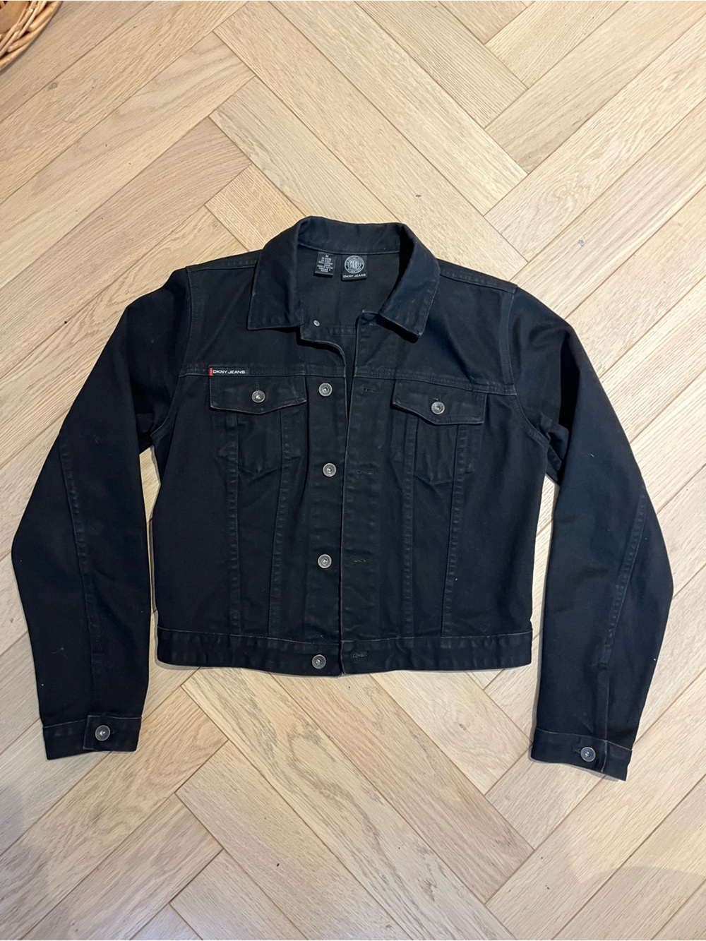 DKNY Jeans Black Denim Jacket